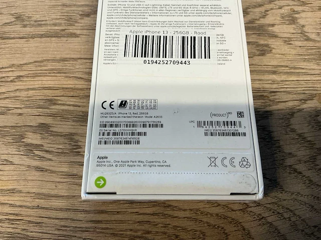 Apple iphone 13 256gb rood - afbeelding 7 van  8