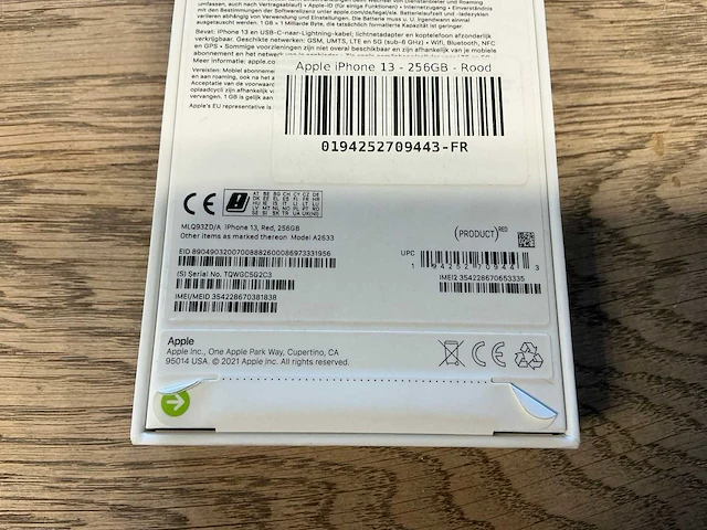 Apple iphone 13 256gb rood - afbeelding 7 van  8