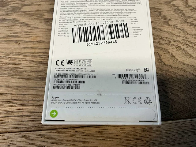 Apple iphone 13 256gb rood - afbeelding 8 van  8