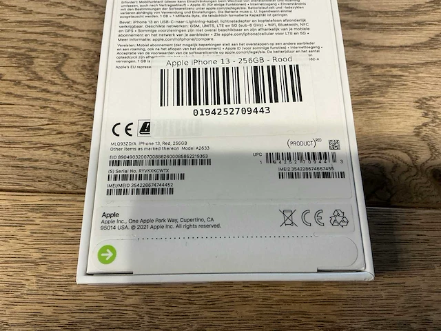 Apple iphone 13 256gb rood - afbeelding 8 van  8