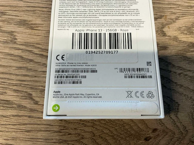 Apple iphone 13 256gb roze - afbeelding 2 van  9