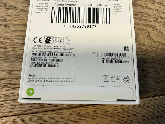 Apple iphone 13 256gb roze - afbeelding 2 van  10