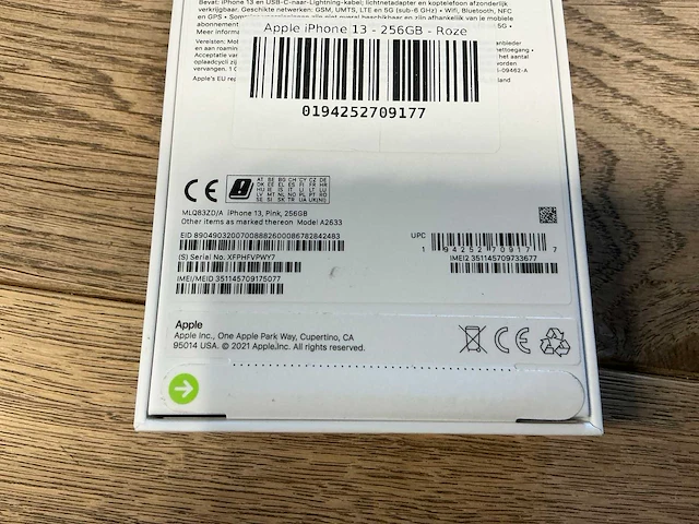 Apple iphone 13 256gb roze - afbeelding 2 van  10
