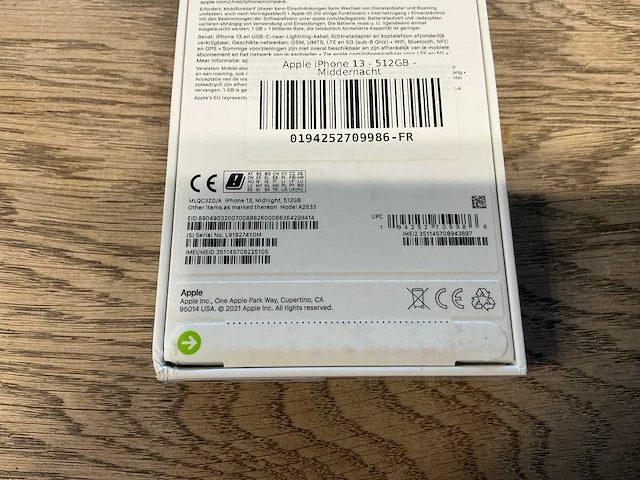 Apple iphone 13 512gb middernacht - afbeelding 8 van  8