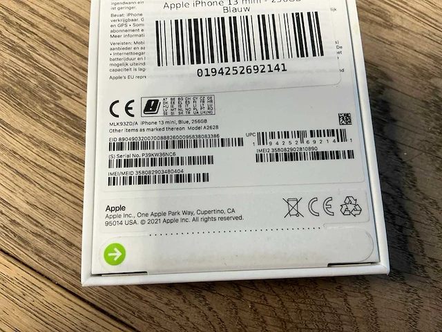 Apple iphone 13 mini 256gb blauw - afbeelding 2 van  10