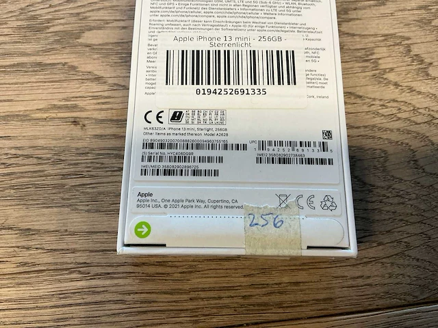 Apple iphone 13 mini 256gb starlight - afbeelding 2 van  2