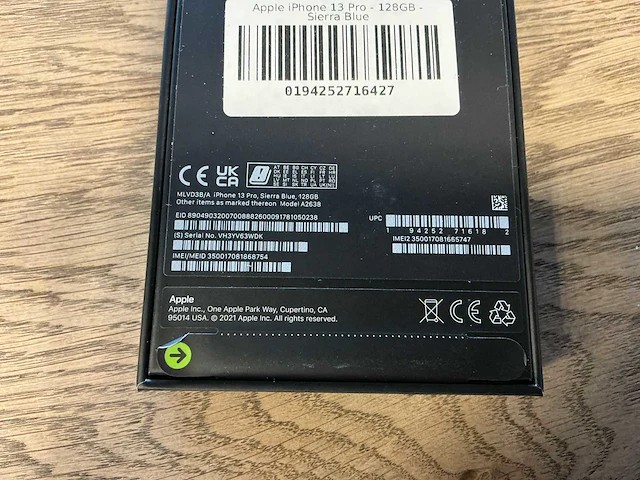 Apple iphone 13 pro 128gb sierra blue - afbeelding 1 van  7