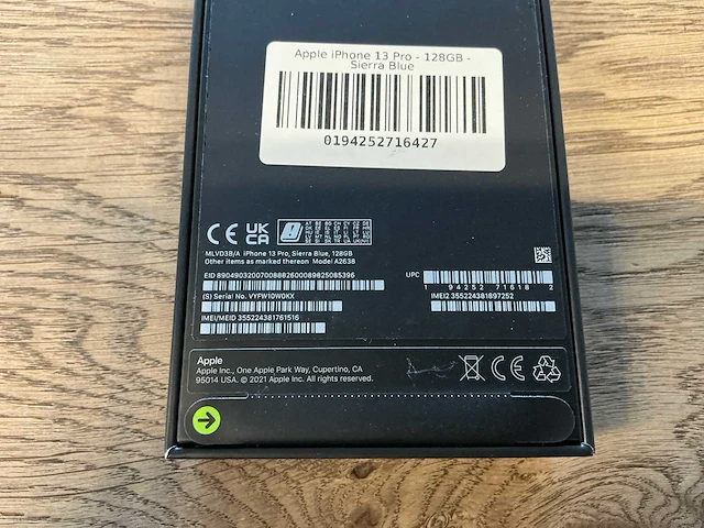 Apple iphone 13 pro 128gb sierra blue - afbeelding 7 van  11