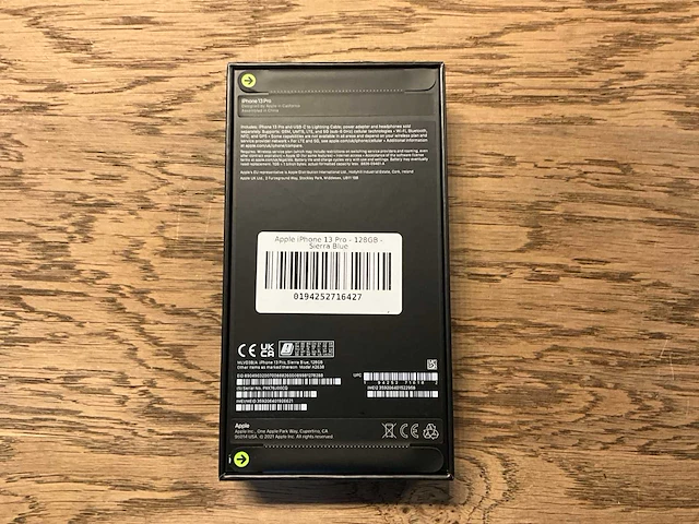 Apple iphone 13 pro 128gb sierra blue - afbeelding 2 van  10