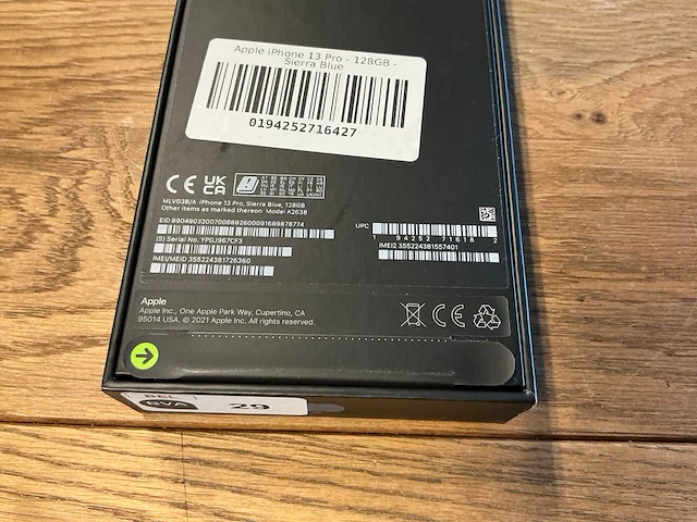 Apple iphone 13 pro 128gb sierra blue - afbeelding 2 van  10