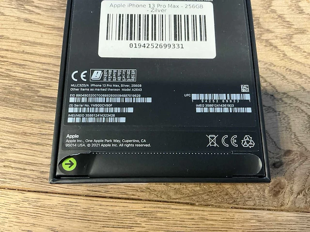 Apple iphone 13 pro 256gb zilver - afbeelding 2 van  2