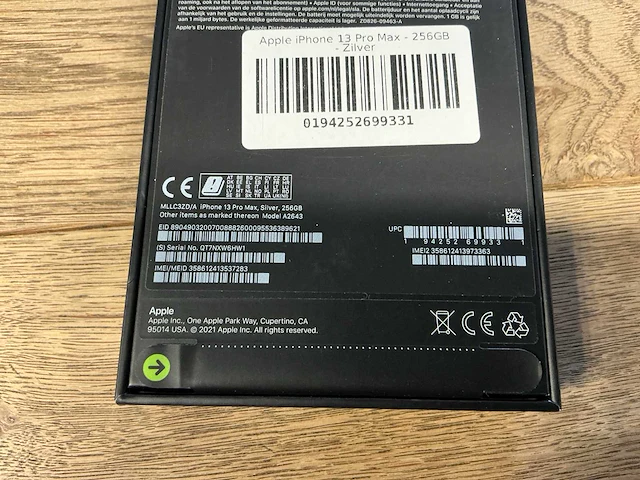 Apple iphone 13 pro 256gb zilver - afbeelding 2 van  10