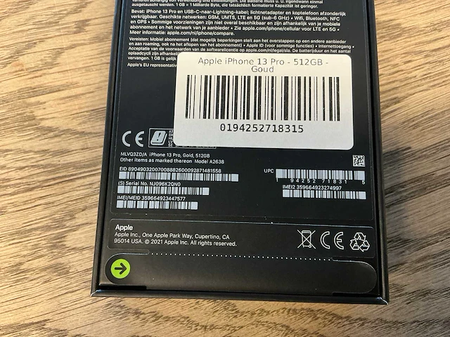 Apple iphone 13 pro 512gb goud - afbeelding 2 van  10