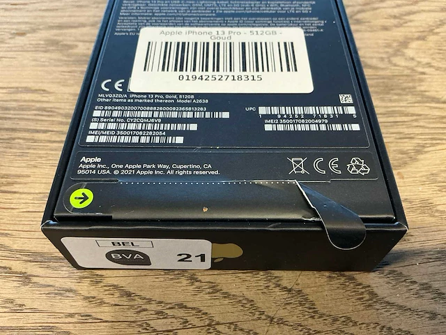 Apple iphone 13 pro 512gb goud - afbeelding 3 van  7