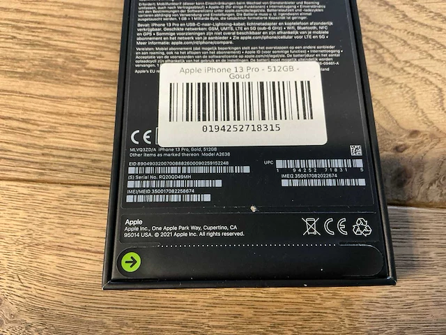 Apple iphone 13 pro 512gb goud - afbeelding 2 van  10