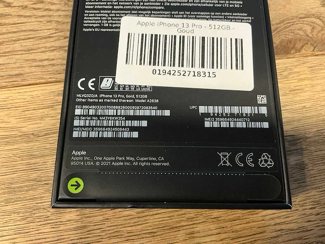 Apple iphone 13 pro 512gb goud - afbeelding 2 van  10