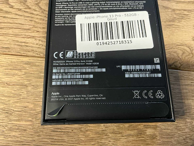 Apple iphone 13 pro 512gb goud - afbeelding 2 van  10
