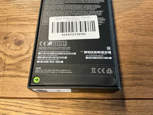 Apple iphone 13 pro 512gb sierra blue - afbeelding 2 van  10