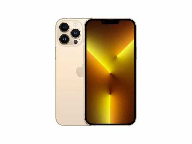 Apple iphone 13 pro max - 128gb - goud - afbeelding 1 van  4