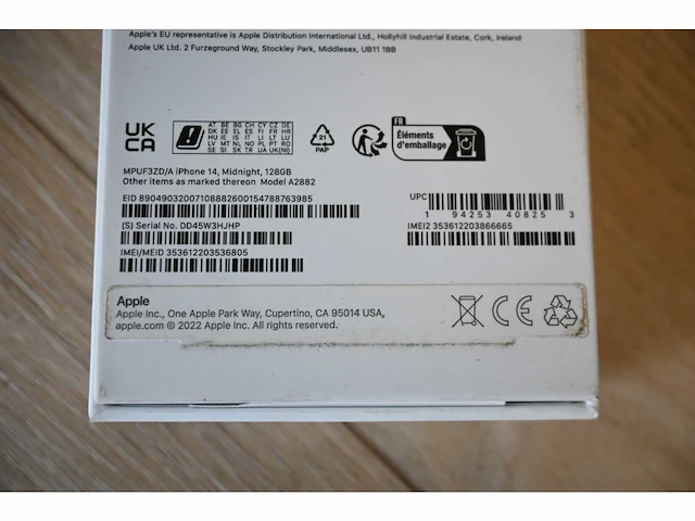 Apple iphone 14 midnight 128gb a2882 mobiele telefoon - afbeelding 4 van  4
