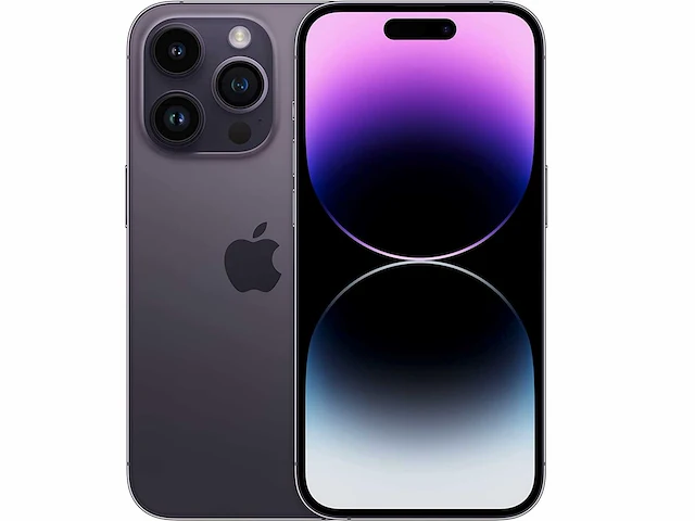 Apple iphone 14 pro 128gb paars - afbeelding 1 van  2