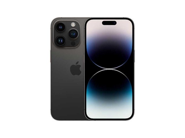 Apple iphone 14 pro 15,5 cm (6.1") dual sim ios 16 5g 128 gb zwart - afbeelding 1 van  1