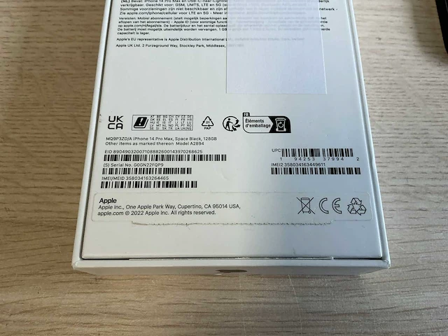 Apple iphone 14 pro max 128gb mobiele telefoon - afbeelding 5 van  5