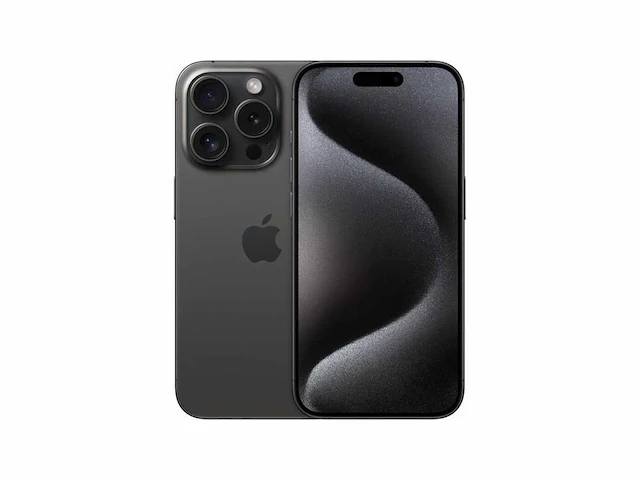 Apple iphone 15 pro - 128gb - zwart titanium - afbeelding 1 van  3