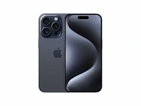 Apple iphone 15 pro - 256gb - blauwtitanium - afbeelding 1 van  2