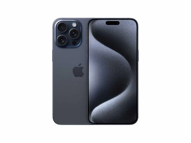 Apple iphone 15 pro max - 256gb - blauw titanium - afbeelding 1 van  2