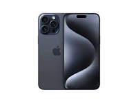 Apple iphone 15 pro max - 256gb - blauw titanium - afbeelding 1 van  2