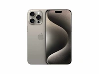 Apple iphone 15 pro max - 256gb - naturel titanium - afbeelding 1 van  3