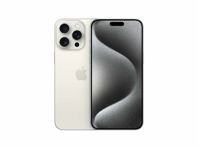 Apple iphone 15 pro max - 256gb - wit titanium - afbeelding 1 van  2