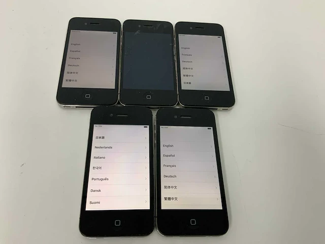 Apple iphone 4s 16gb zwart (5x) - afbeelding 1 van  3
