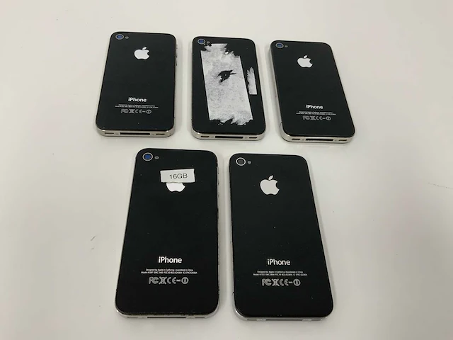 Apple iphone 4s 16gb zwart md235dn/a (5x) - afbeelding 3 van  3