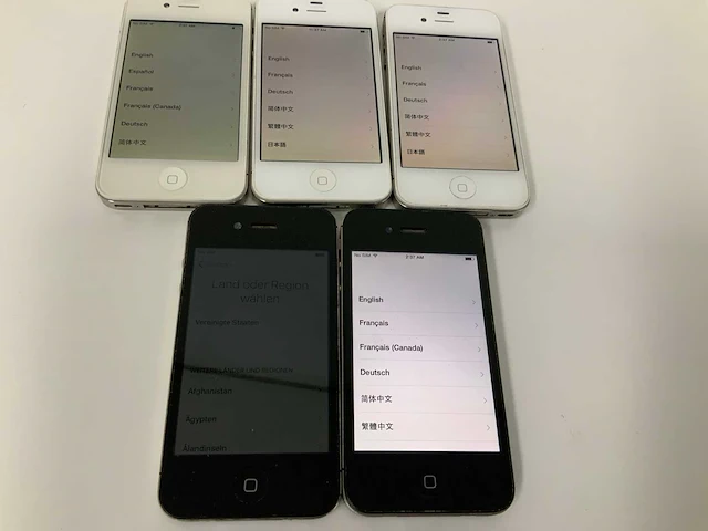 Apple iphone 4s black/white (5x) - afbeelding 1 van  3