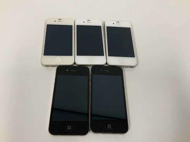 Apple iphone 4s black/white (5x) - afbeelding 2 van  3