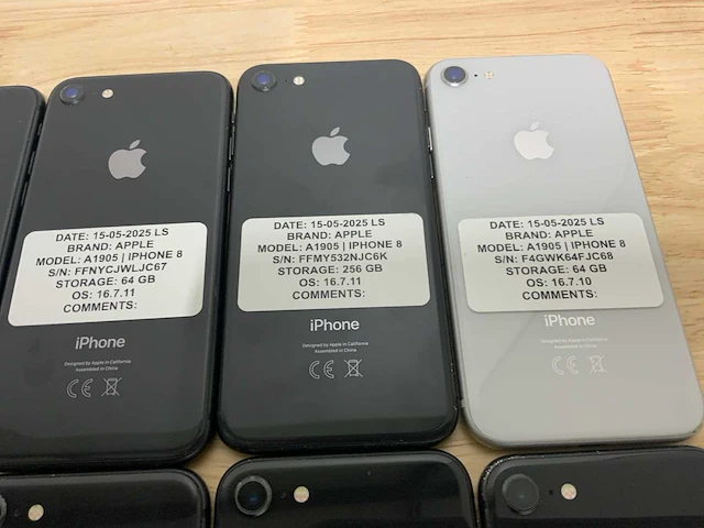 Apple iphone 8 a1905 mobiele telefoon (14x) - afbeelding 4 van  10