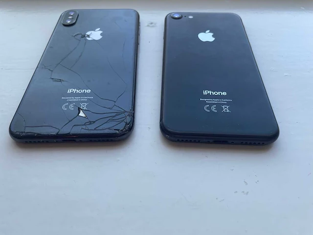 Apple iphone mobiele telefoon (2x) - afbeelding 3 van  4