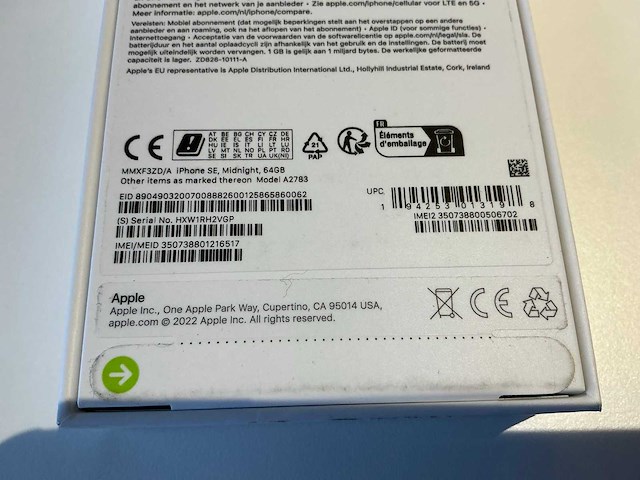 Apple iphone se (2022, 64gb) mobiele telefoon - afbeelding 3 van  4