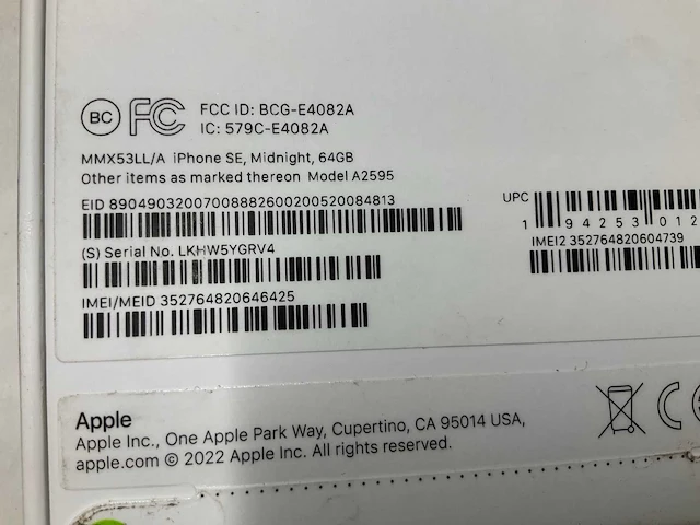 Apple iphone se mobiele telefoon - afbeelding 4 van  4