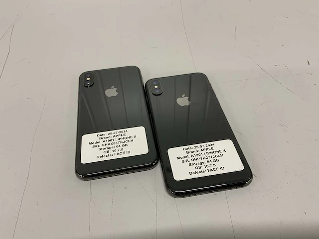 Apple iphone x a1901 mobiele telefoon (2x) - afbeelding 2 van  5