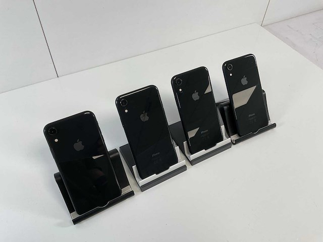 Apple iphone xr - 64 gb - black (4x) - afbeelding 5 van  5