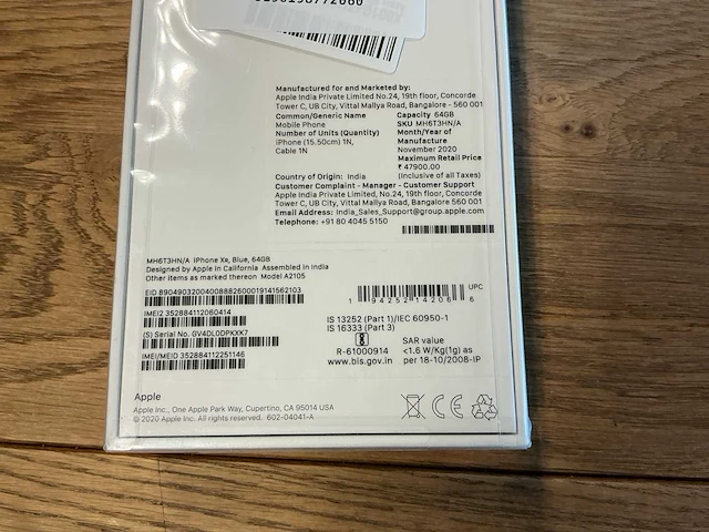 Apple iphone xr 64gb blauw - afbeelding 8 van  8
