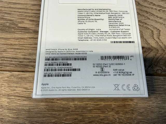 Apple iphone xr 64gb blauw - afbeelding 8 van  8