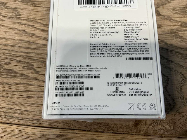 Apple iphone xr 64gb blauw - afbeelding 8 van  8