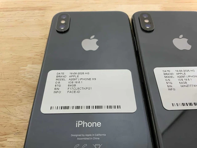 Apple iphone xs a2097 mobiele telefoon (2x) - afbeelding 5 van  6