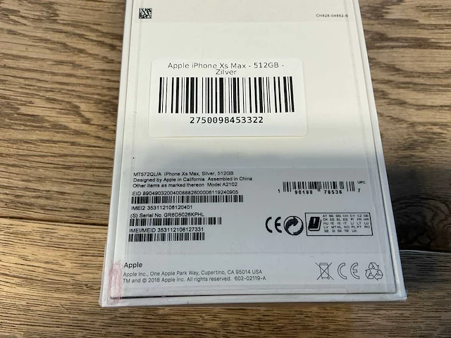 Apple iphone xs max 512gb zilver - afbeelding 2 van  2