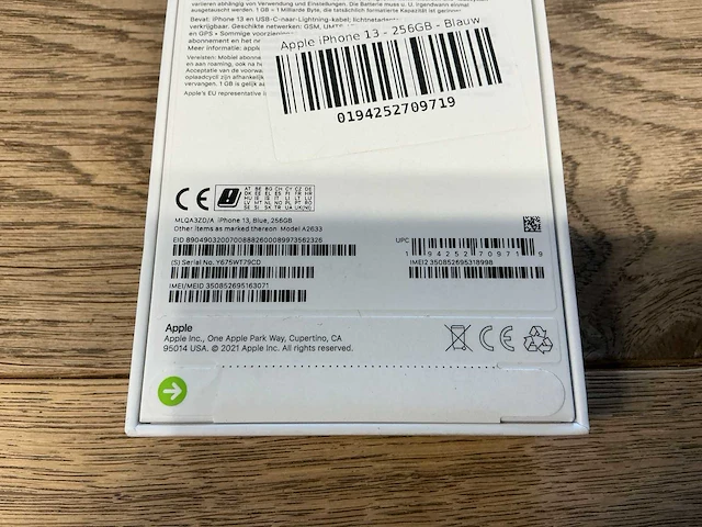 Apple iphone13 256gb blauw - afbeelding 8 van  8