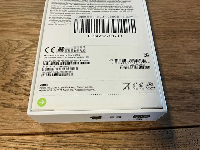 Apple iphone13 256gb blauw - afbeelding 8 van  8